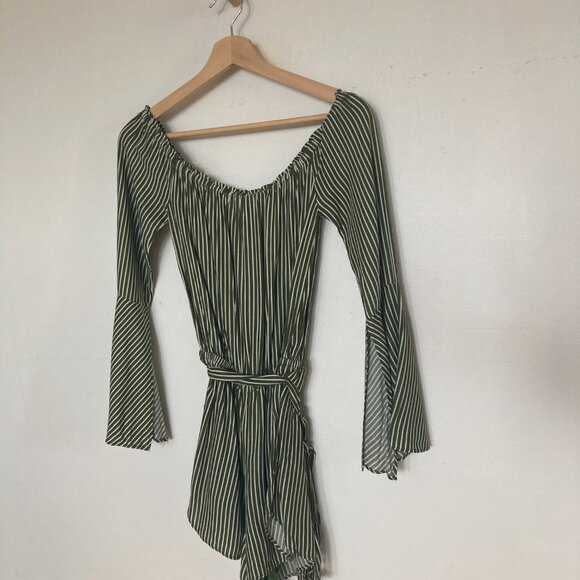 One piece Romper - green stripe - Silence + Noise size XS - Picture 3 of 15
